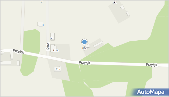 Przyłęk, Przyłęk, 81a, mapa Przyłęk