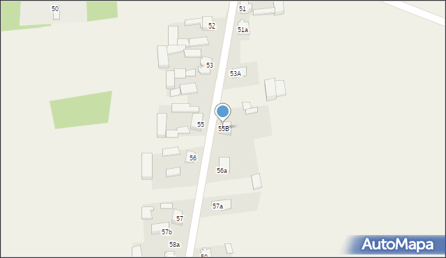 Przyłęk Duży, Przyłęk Duży, 55B, mapa Przyłęk Duży