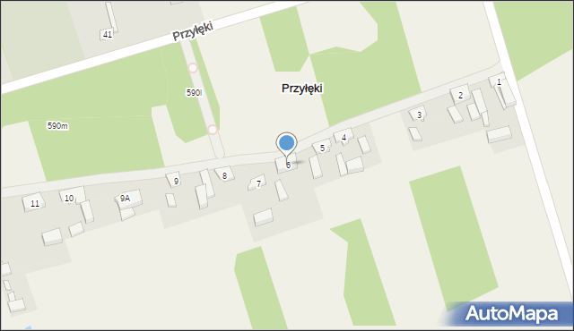 Przyłęki, Przyłęki, 6, mapa Przyłęki