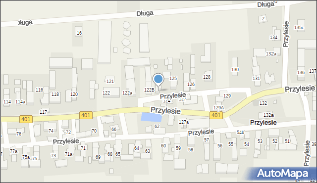 Przylesie, Przylesie, 123, mapa Przylesie