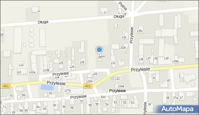 Przylesie, Przylesie, 130, mapa Przylesie