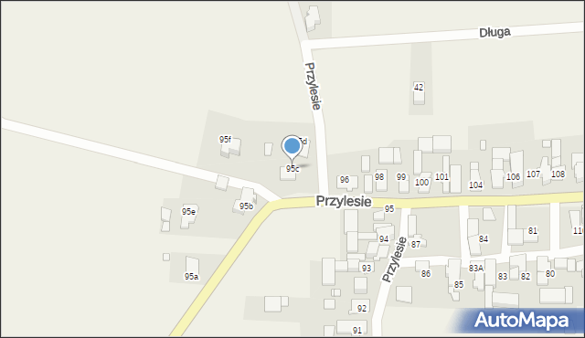 Przylesie, Przylesie, 95c, mapa Przylesie