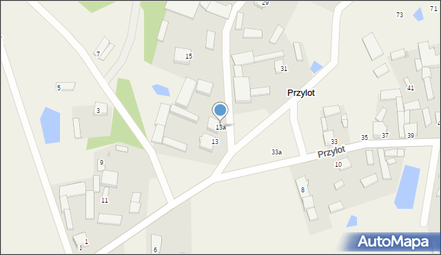 Przylot, Przylot, 13a, mapa Przylot