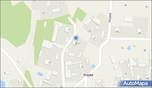 Przylot, Przylot, 29, mapa Przylot