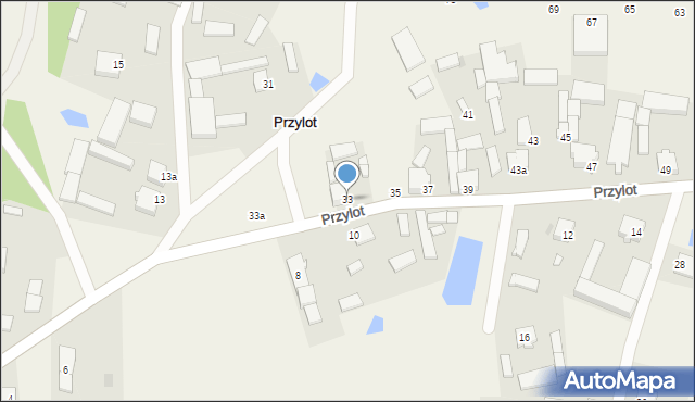 Przylot, Przylot, 33, mapa Przylot