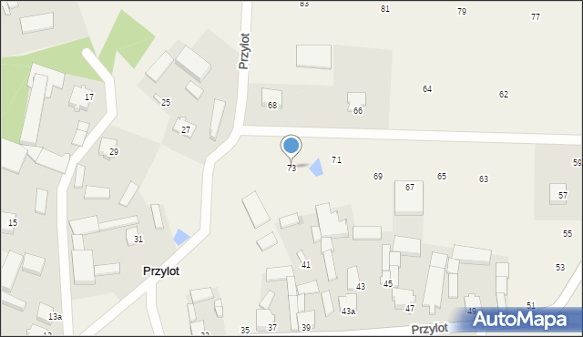 Przylot, Przylot, 73, mapa Przylot