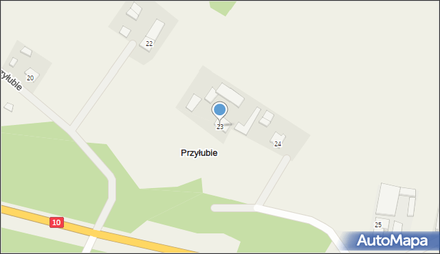 Przyłubie, Przyłubie, 23, mapa Przyłubie