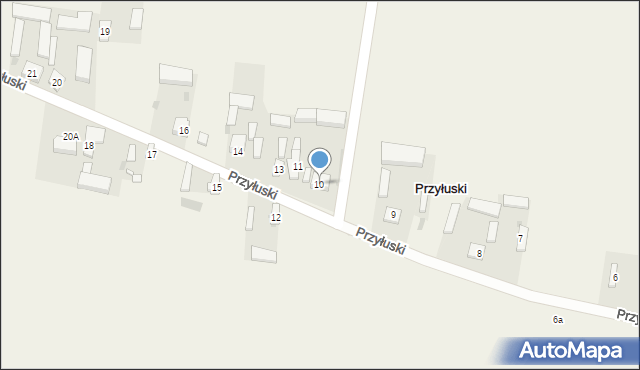 Przyłuski, Przyłuski, 10, mapa Przyłuski