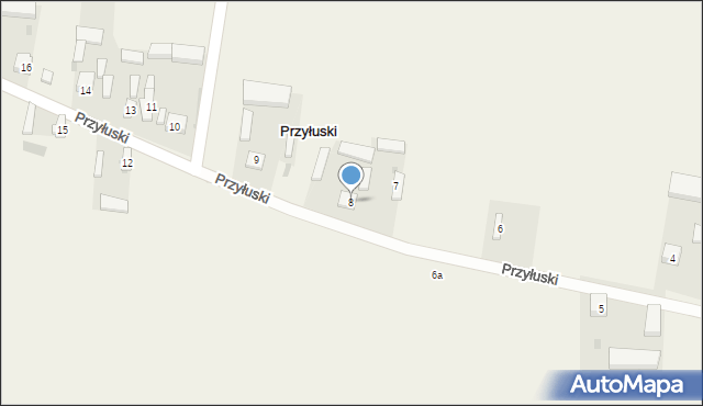 Przyłuski, Przyłuski, 8, mapa Przyłuski