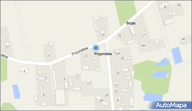 Przymiłów, Przymiłów, 15, mapa Przymiłów