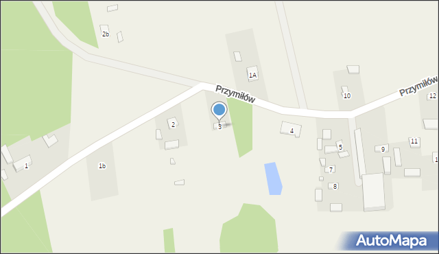 Przymiłów, Przymiłów, 3, mapa Przymiłów