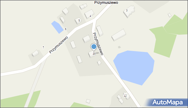 Przymuszewo, Przymuszewo, 10, mapa Przymuszewo