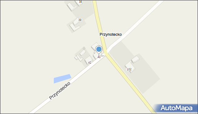 Przynotecko, Przynotecko, 41, mapa Przynotecko