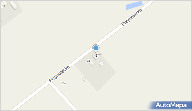 Przynotecko, Przynotecko, 43, mapa Przynotecko