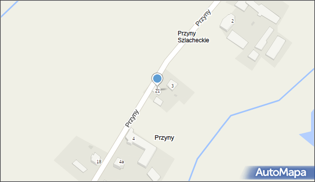 Przyny, Przyny, 21, mapa Przyny