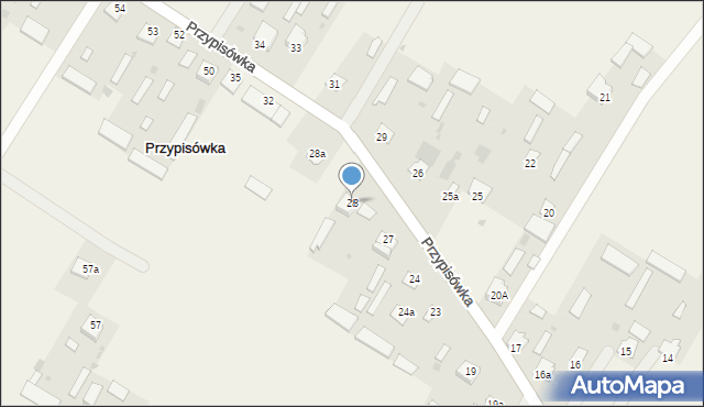 Przypisówka, Przypisówka, 28, mapa Przypisówka