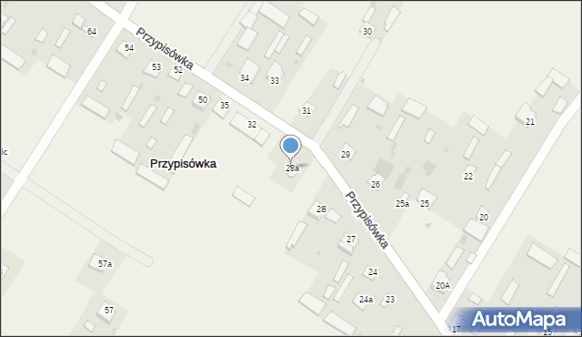 Przypisówka, Przypisówka, 28a, mapa Przypisówka