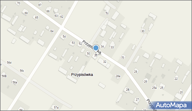 Przypisówka, Przypisówka, 35, mapa Przypisówka