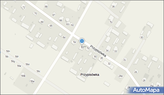 Przypisówka, Przypisówka, 53, mapa Przypisówka