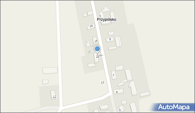 Przypólsko, Przypólsko, 14, mapa Przypólsko