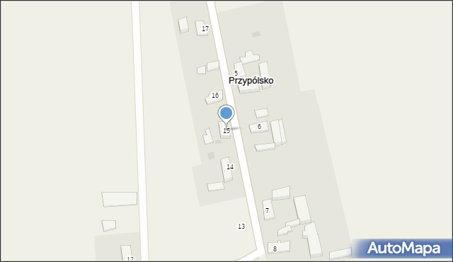 Przypólsko, Przypólsko, 15, mapa Przypólsko