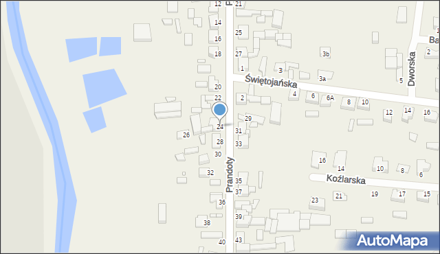 Przyprostynia, Prandoty, 24, mapa Przyprostynia