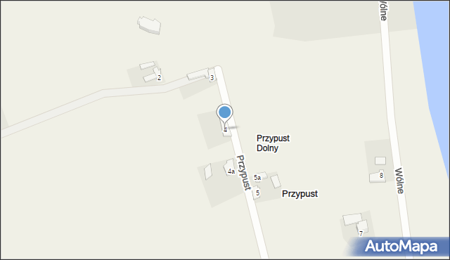 Przypust, Przypust, 4, mapa Przypust