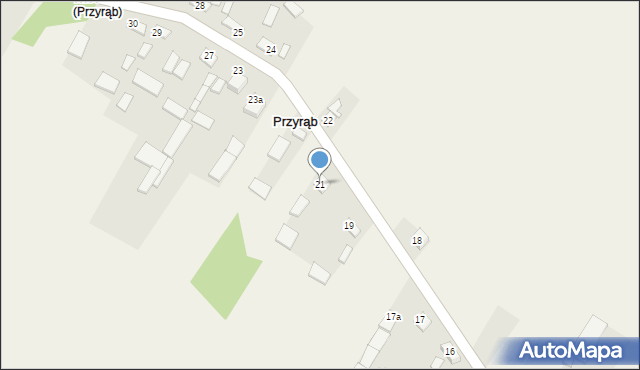 Przyrąb, Przyrąb, 21, mapa Przyrąb