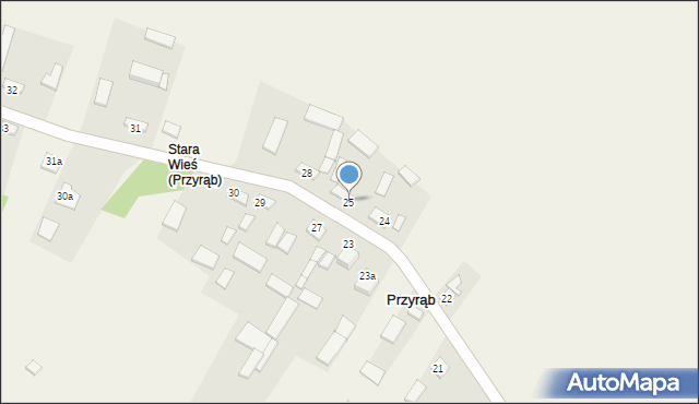 Przyrąb, Przyrąb, 25, mapa Przyrąb