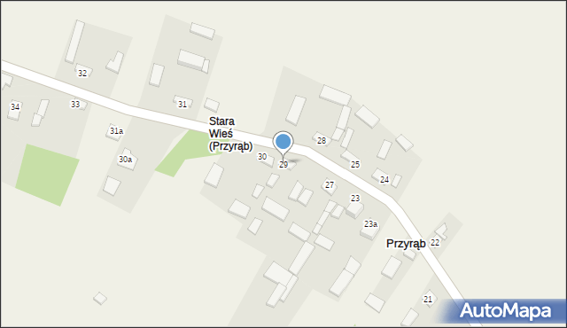 Przyrąb, Przyrąb, 29, mapa Przyrąb