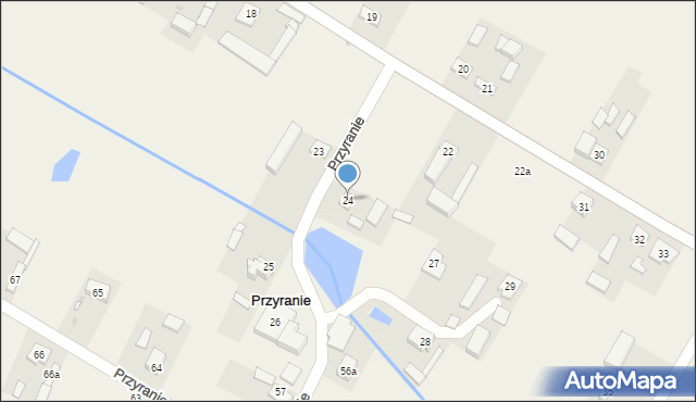 Przyranie, Przyranie, 24, mapa Przyranie