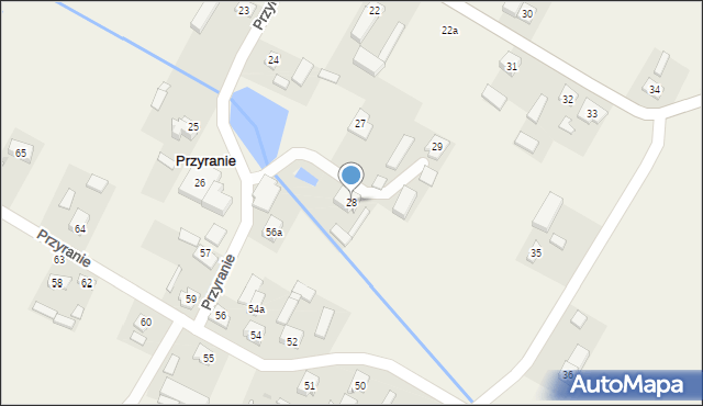 Przyranie, Przyranie, 28, mapa Przyranie