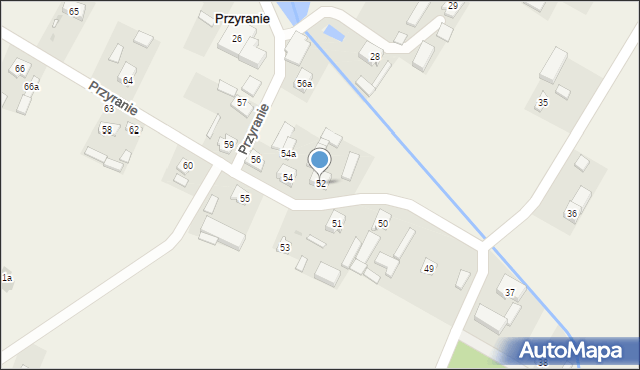 Przyranie, Przyranie, 52, mapa Przyranie