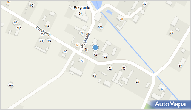 Przyranie, Przyranie, 54, mapa Przyranie