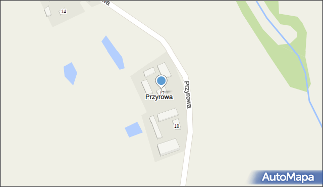 Przyrowa, Przyrowa, 17, mapa Przyrowa