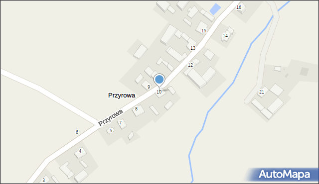 Przyrowa, Przyrowa, 10, mapa Przyrowa