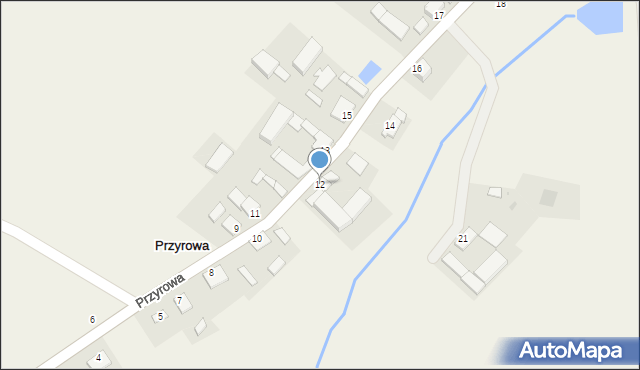 Przyrowa, Przyrowa, 12, mapa Przyrowa