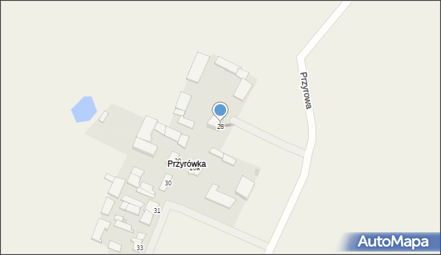 Przyrowa, Przyrowa, 28, mapa Przyrowa