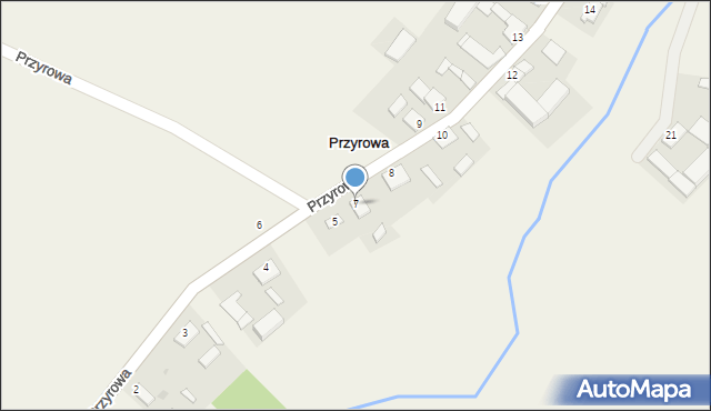 Przyrowa, Przyrowa, 7, mapa Przyrowa