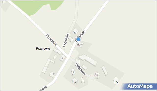 Przyrowie, Przyrowie, 11a, mapa Przyrowie