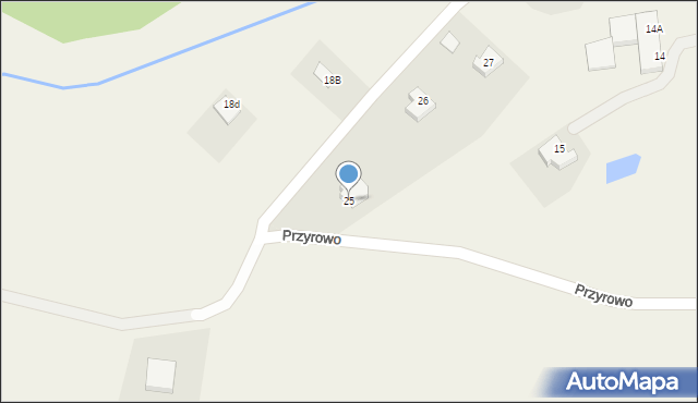 Przyrowo, Przyrowo, 25, mapa Przyrowo