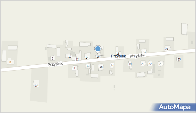 Przysiek, Przysiek, 16, mapa Przysiek