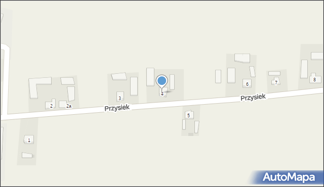 Przysiek, Przysiek, 4, mapa Przysiek