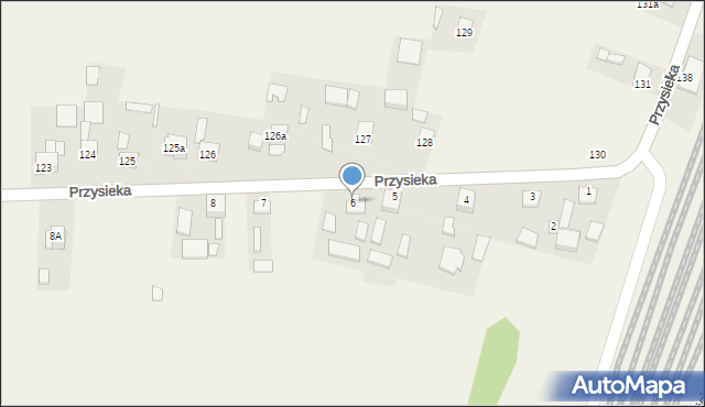 Przysieka, Przysieka, 6, mapa Przysieka