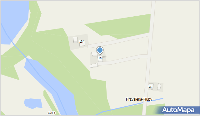 Przysieka, Przysieka, 15, mapa Przysieka