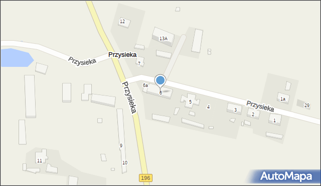 Przysieka, Przysieka, 6, mapa Przysieka