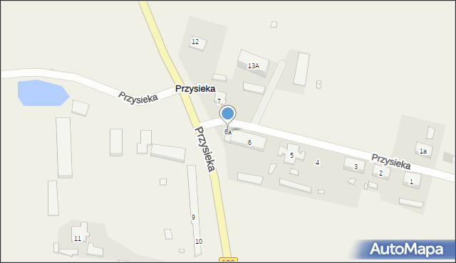 Przysieka, Przysieka, 6a, mapa Przysieka