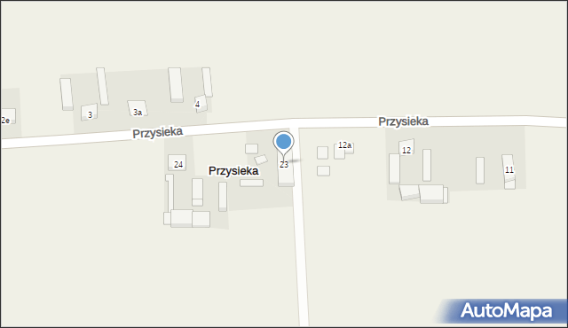 Przysieka, Przysieka, 23, mapa Przysieka