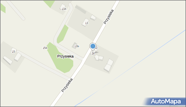 Przysieka, Przysieka, 14/1, mapa Przysieka