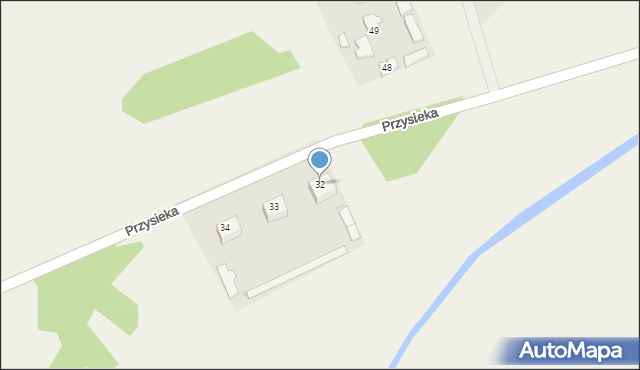 Przysieka, Przysieka, 32, mapa Przysieka